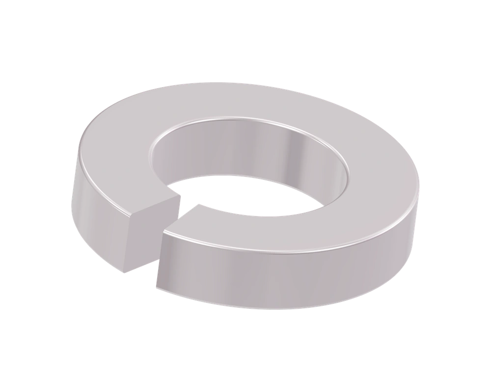 Split 10 demonstration spacer with an open radial cut in the ring